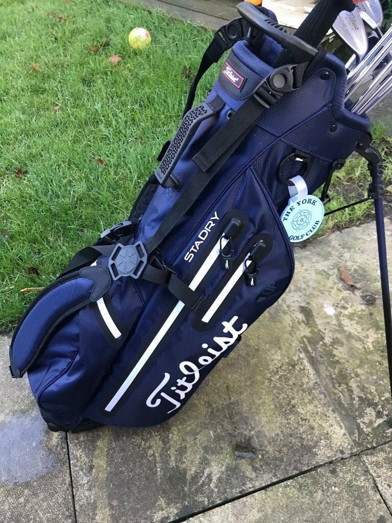 titleist golf bag blue